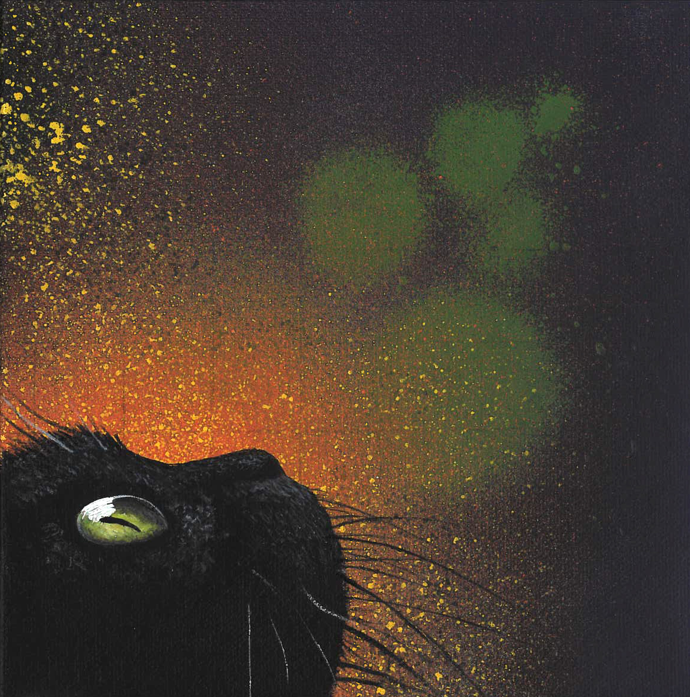 Custom dog portrait painted in acrylic on canvas — animal portrait commission by Akit