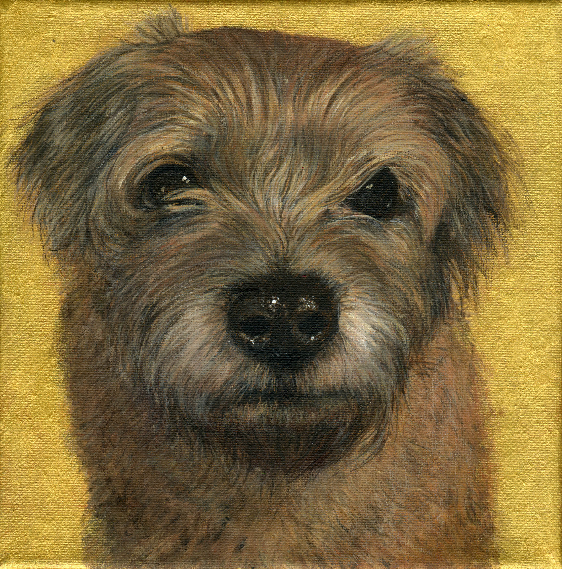 Handcrafted animal portrait artwork — acrylic on canvas by Akit