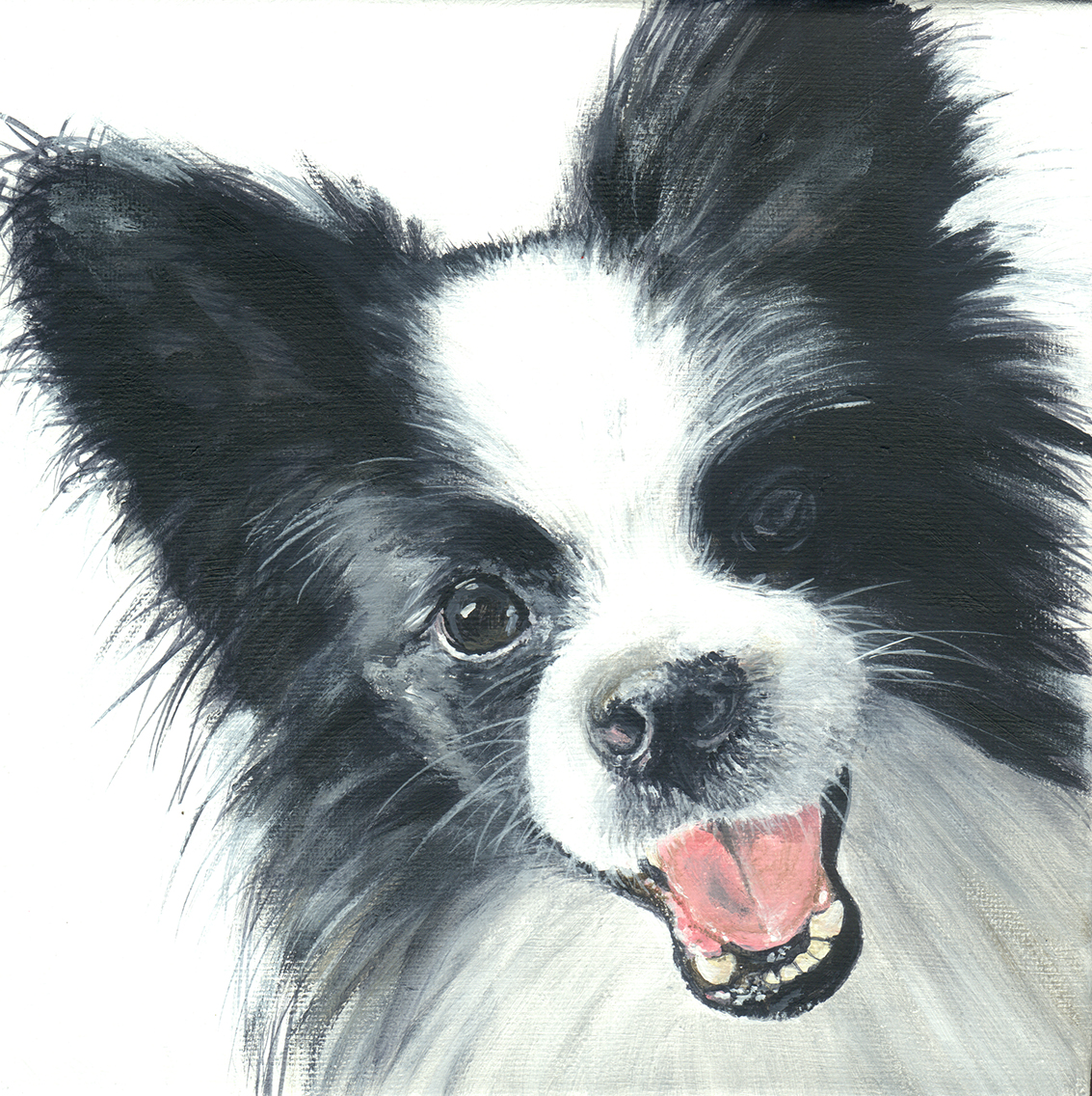 Bespoke canvas animal painting — custom portrait commission by Akit