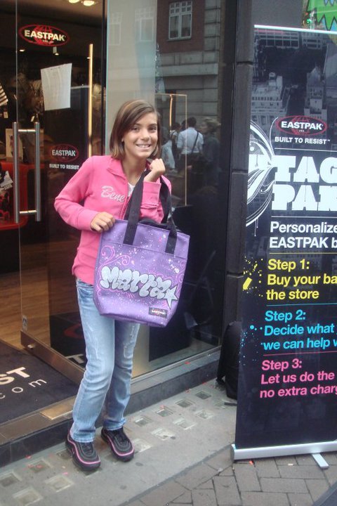 East Pak graffiti workshop participants creating spray paint artwork